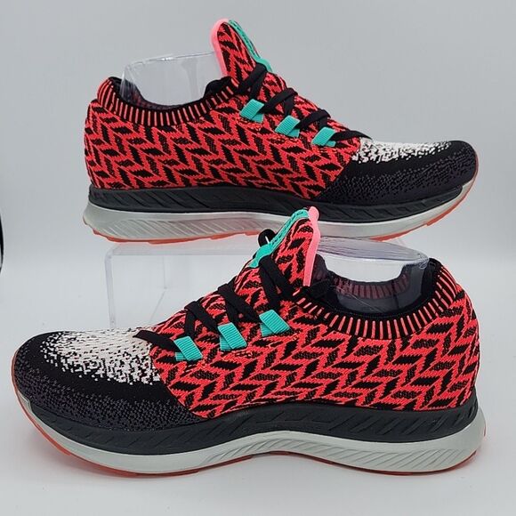 Brooks Women's Bedlam Pink, Black & White Running Athletic Sock Shoes, Sz 9B - Picture 2 of 8